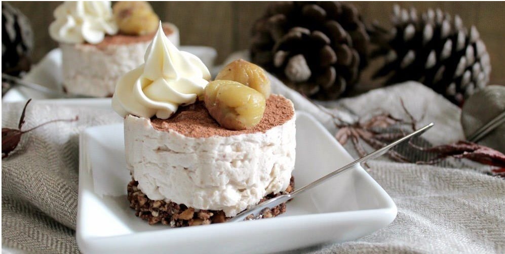 Cheesecake alle castagne