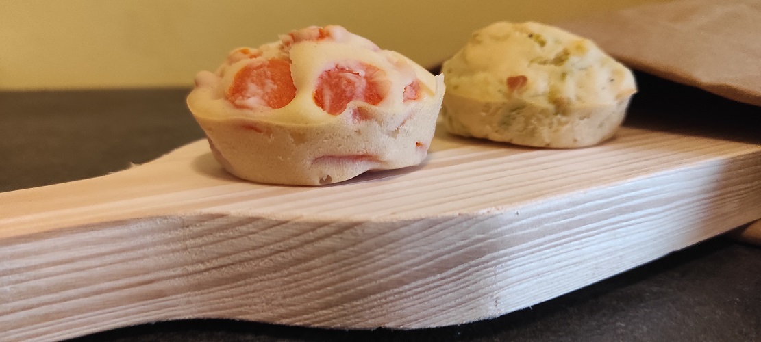 Muffin salati di carote e porri