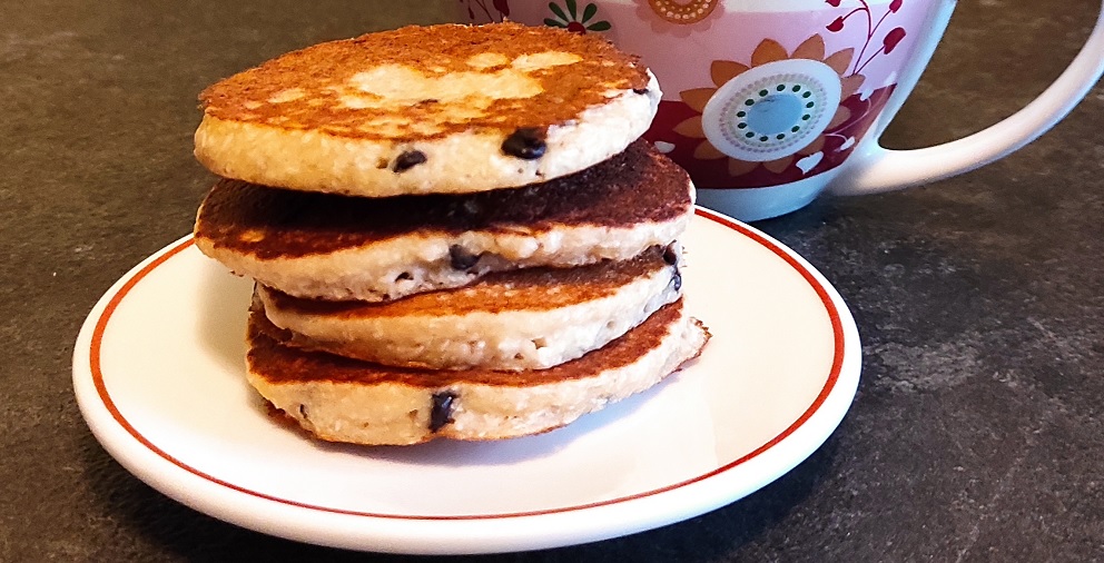 Pancake al cocco e cioccolato